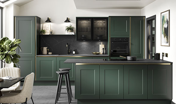 Chelford-Fir-Green-Handleless Product