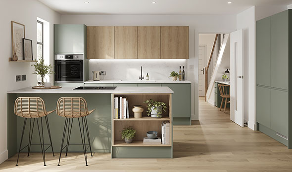 Clerkenwell-Super-Matt-Reed-Green-and-Greenwich-Natural-Oak