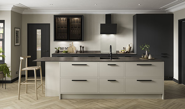 Hockley-Super-Matt-Charcoal-and-Sandstone-In-Frame